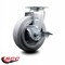 Service Caster 6 Inch Thermoplastic Rubber Swivel Caster with Roller Bearing and Brake SCC SCC-20S620-TPRRF-TLB - alternate 6